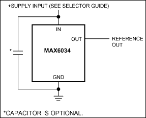MAX6034：標準動作回路