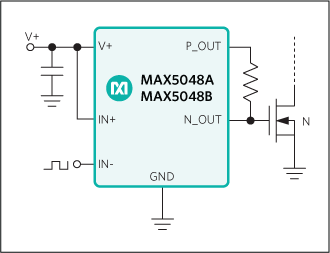 MAX5048：標準動作回路