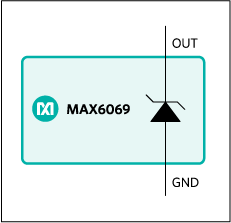 MAX6069：簡易ブロックダイアグラム