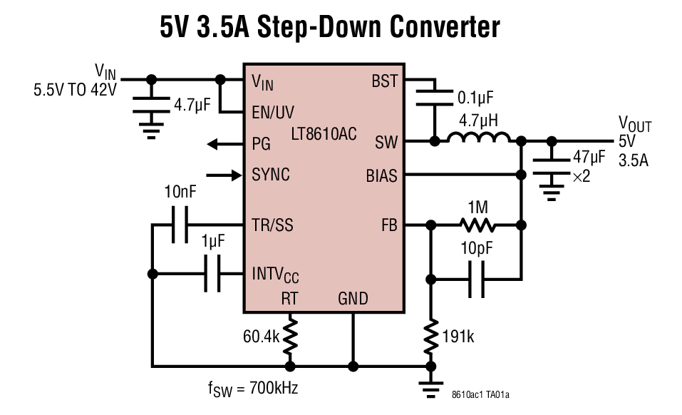 5V 3.5A Step-Down Converter