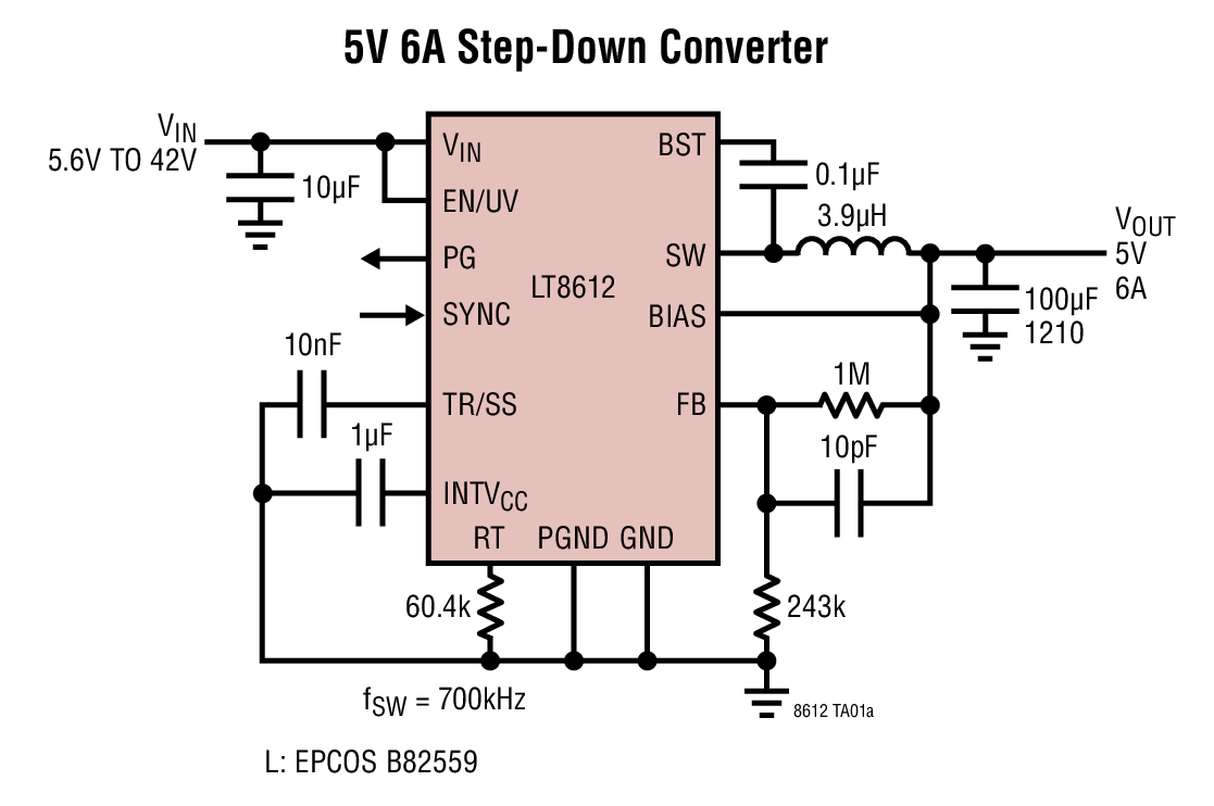 5V 6A Step-Down Converter