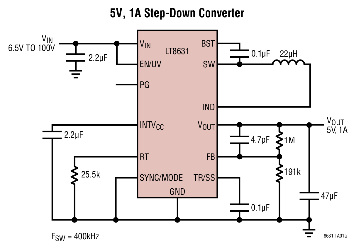 5V, 1A Step-Down Converter