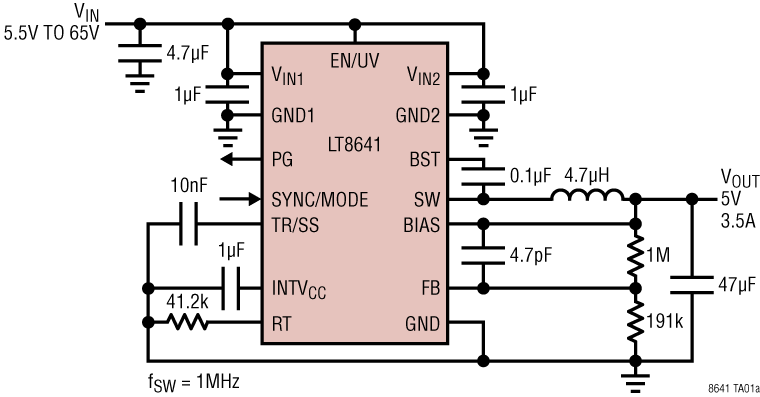 LT8641 Application Circuit