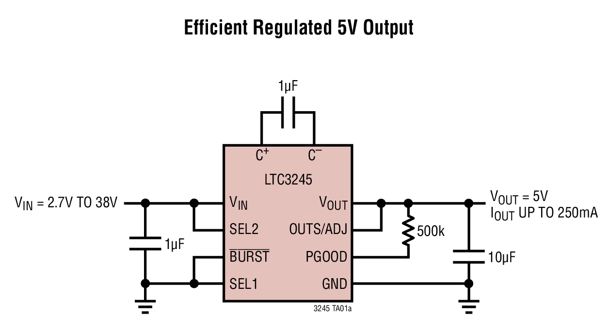 Efficient Regulated 5V Output
