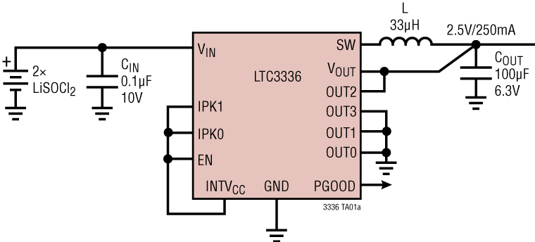 LTC3336 Application Circuit