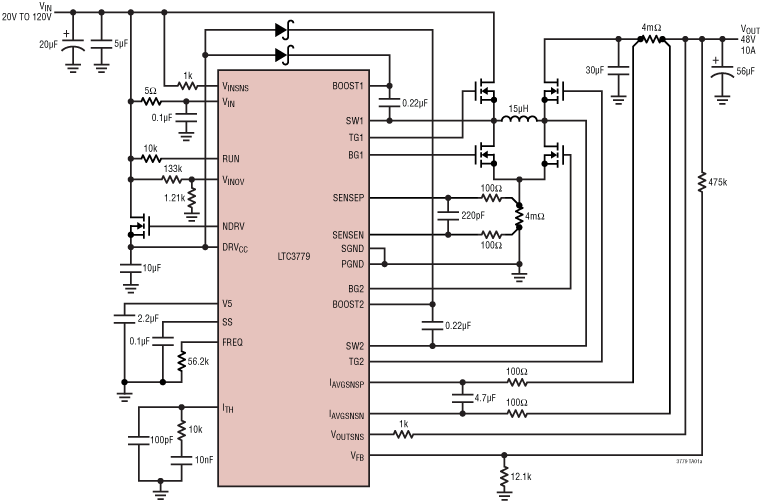 LTC3779 Application Circuit