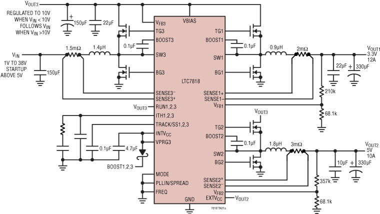 LTC7818 Application Circuit