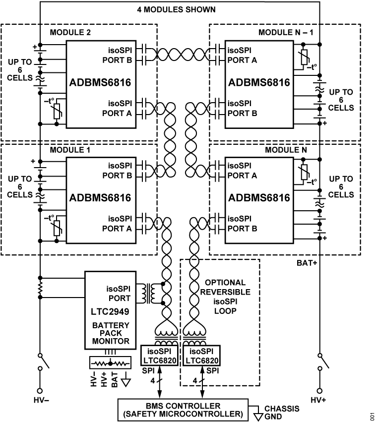 ADBMS6816 Application Circuit