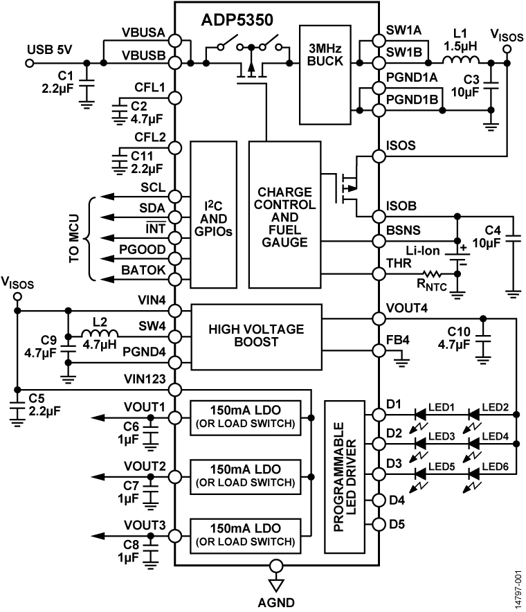 ADP5350 Circuit Diagram
