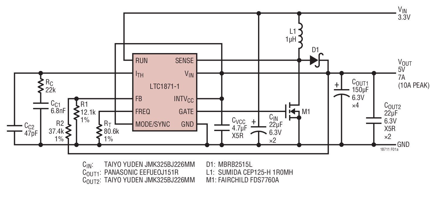 High Efﬁ ciency 3.3V Input, 5V Output Boost Converter (Bootstrapped)