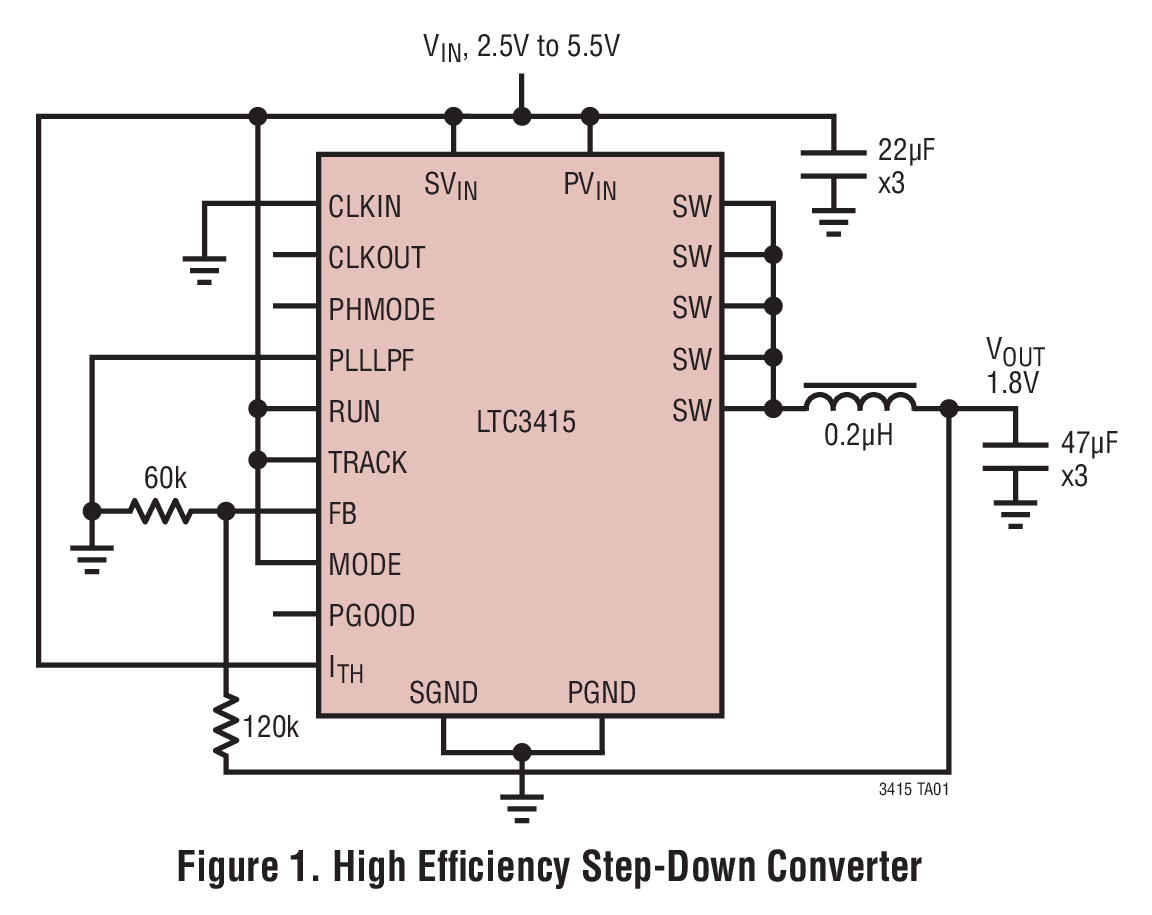 High Efﬁciency Step-Down Converter