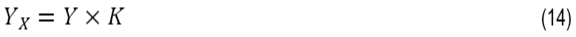 Equation for calculating the conductivity of the liquid based on the cell constant of the sensor