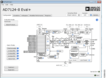 Figure 33.AD7124_Eval+ Software Window