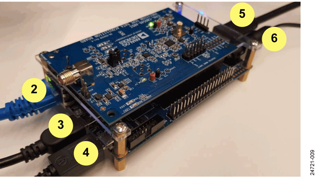  9. ペリフェラルを取り付けた DE10-Nano に接続した CN-0540