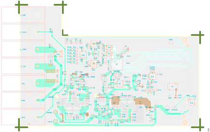 Figure 9. PCB Layout of the Signal Chain