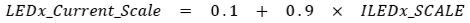 Formula to calculate the current scale value