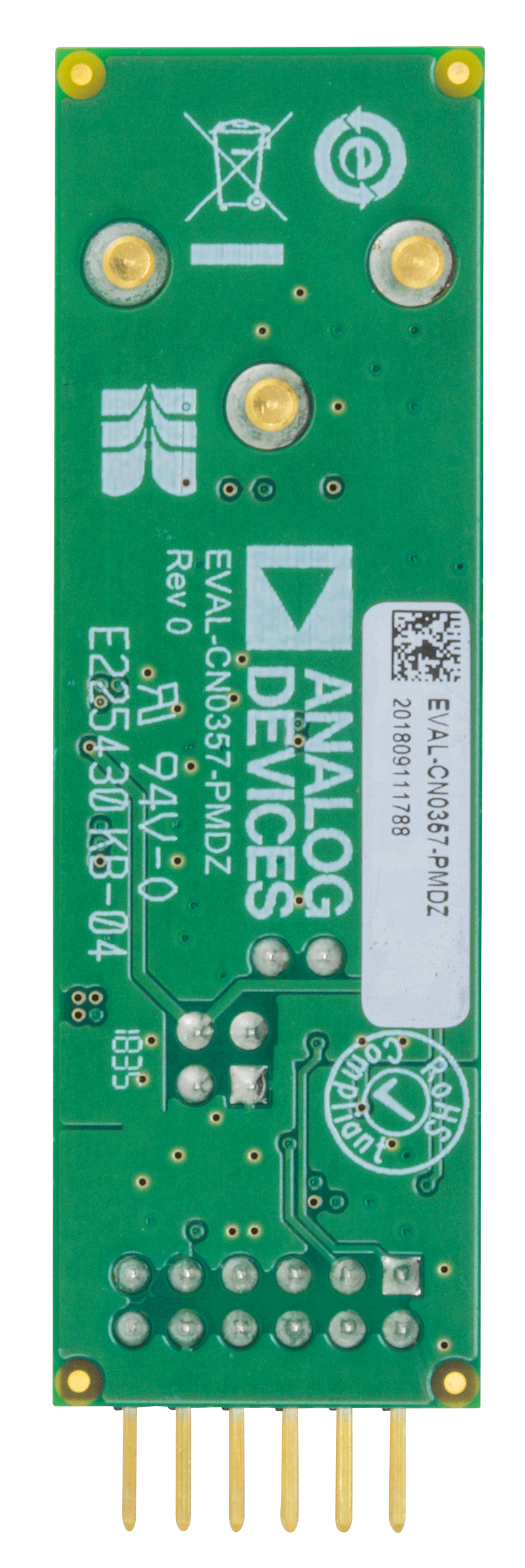 EVAL-CN0357-PMDZ Evaluation Board - Bottom View