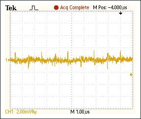 Figure 5. Noise at VOUT = 15V, IOUT = 0mA.