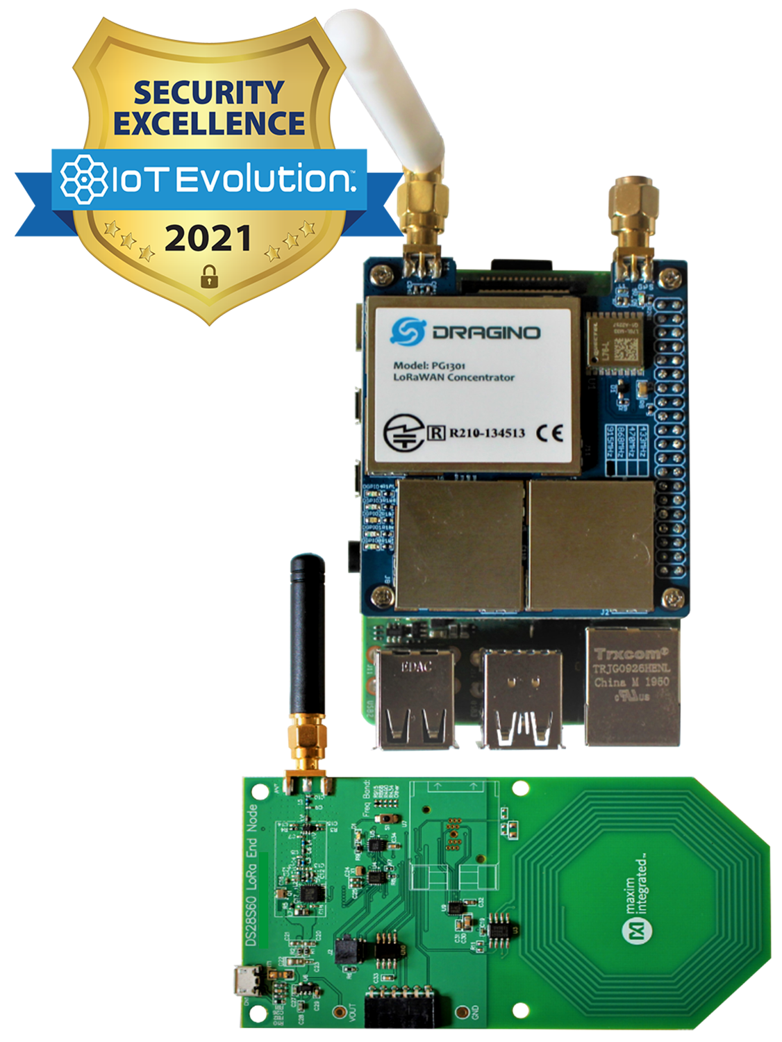 MAXREFDES9001: Secured IoT LoRa Sensor Nodes using the DS28S60 and Google Cloud