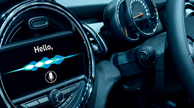 Dashboard of a car interacting with the driver