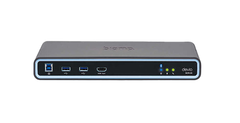 An image of the biamps conferencing hub, Devio SCR 25T.