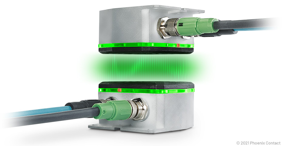 Wireless connectors are contactless and never touch.