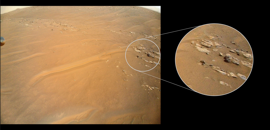 「Fortun Ridge」の画像。Ingenuityの27回目の飛行時に撮影されました。