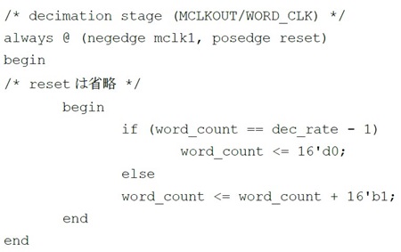 図7. デシメート・カウンタを構成するブロック(RTL)