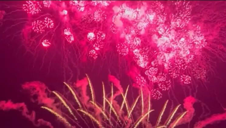 図2.大曲の花火(その2)こちらもご容赦を!