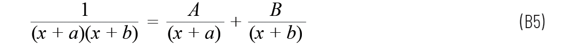 数式 B5