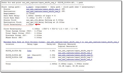 Figure 5. A static timing analysis (STA) example view.